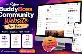 build buddyboss, learndash lms, community and membership website
