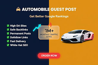 write, publish automobile guest post, high da auto websites