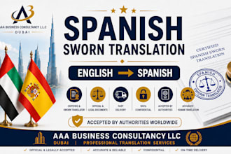 provide official spanish sworn translation services