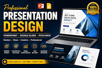 redesign powerpoint presentation into business slides