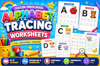 create printable preschool alphabet tracing worksheets