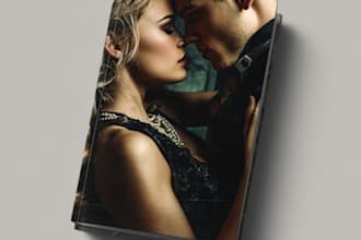 design erotica romance book cover or ebook cover