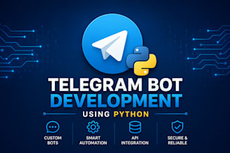 develop a custom telegram bot for your business