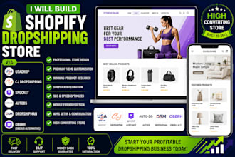 build shopify dropshipping store via usadrop cj spocket autods dropshipman oberh