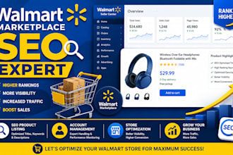 walmart marketplace SEO product listing account management store optimization