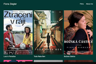 design stunning film production portfolio website