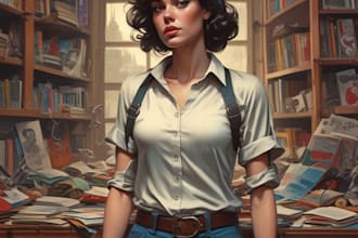 comic book illustration with comic book illustrator