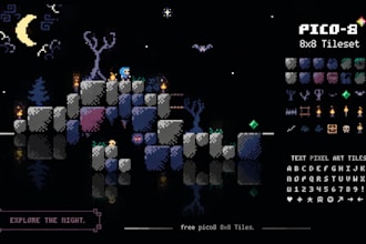 create pixel art tilesets, assets and assets