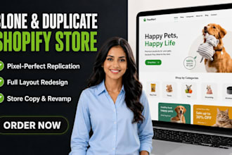 clone shopify store copy duplicate shopify website redesign shopify store