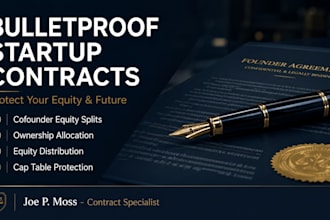 draft a bulletproof cofounder equity split agreement for your startup