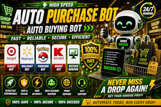 do auto purchase bot shopping bot walmart bot target bot kmart bot pokemon bot