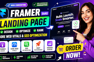 create framer saas landing page core web vitals seo optimization google ranking