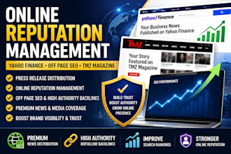 push ORM with yahoo finance, off page SEO, tmz magazine