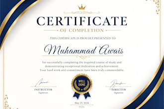 modern certificate award and achievement designs