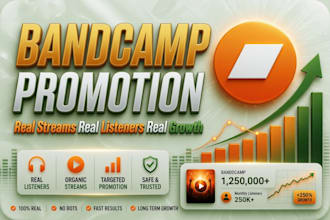 get 20,000 USA bandcamp listeners, bandcamp music promotion bandcamp paid ads