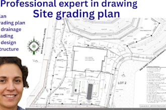 draw civil site plans, grading, drainage, contour drawings for land development