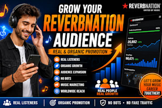 grow your reverbnation audience with real and organic promotion