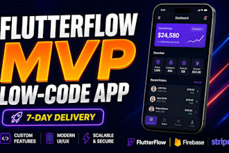 develop a premium flutterflow mobile app for your startup mvp