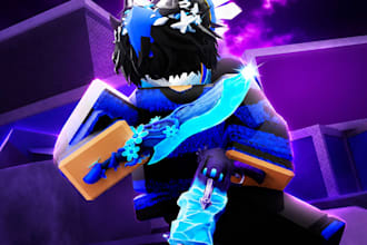 make you a roblox thumbnail gfx, roblox thumbnail