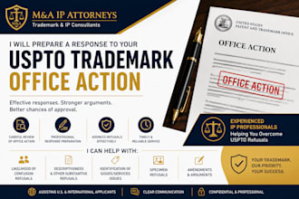 prepare a response to your uspto trademark office action
