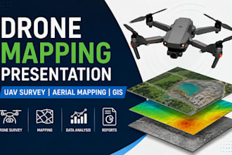 drone mapping presentation, uav survey powerpoint, aerial mapping deck drone PPT