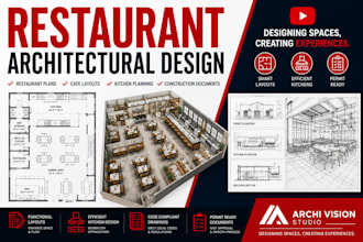 design retail store floor plans and restaurant architectural plans construction