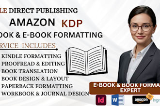 do polish or ukrainian book formatting, proofread, editing, publishing on amazon