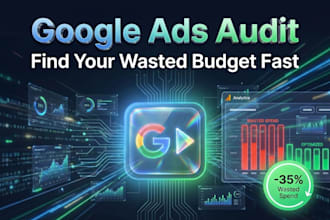 audit google ad account and fix underperforming search display pf max campaigns