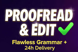 proofread and fix your english grammar errors in 24 hours