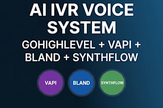 build gohighlevel ai ivr voice automation system vapi bland synthflow