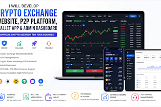 develop crypto exchange website crypto wallet app p2p exchange cryptocurrency