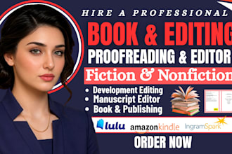 professionally book editor and proofread your ebook copy editing and formatting