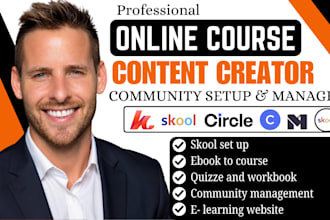 setup skool online community online course content skool community manager