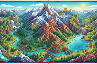 design custom maps for mountain hiking topographic bridge tourism biking routes