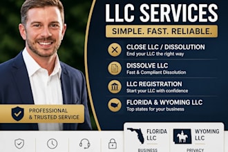 close llc llc dissolution, dissolve llc, llc registration, florida wyoming llc