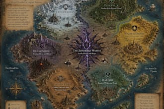 design fantasy maps for rpgs, games, story and worldbuilding