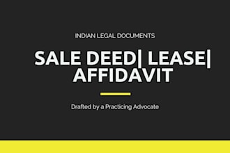 draft  indian legal documents