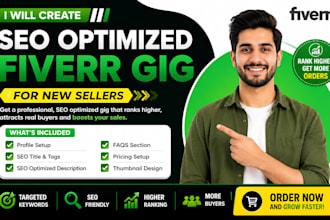 create SEO optimized fiverr gig for new sellers