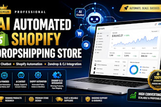 ai automated shopify dropshipping store ai chatbot shopify automation zendrop cj