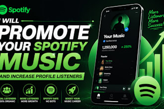 promote your spotify music and increase profile listeners