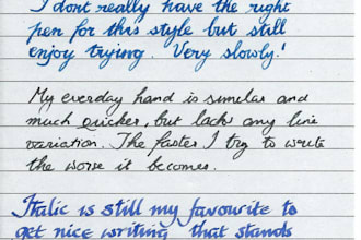 do handwriting notes, letter in customize way in english