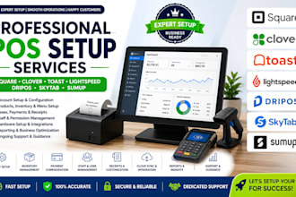 setup square pos clover toast lightspeed dripos pos skytab sumup pos