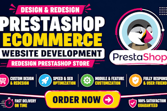 design prestashop ecommerce website development redesign prestashop store