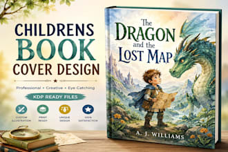 design a professional childrens book cover for amazon KDP