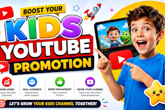 do organic kids youtube video promotion