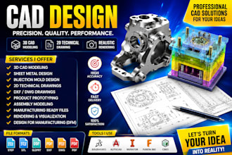 sheet metal design injection mold design dxf dwg technical drawings cad modeling