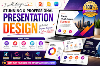 create investor deck, powerpoint google slides presentation