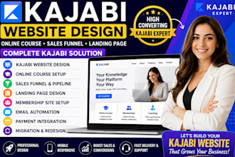 design kajabi website, kajabi expert, kajabi builder, kajabi VA, kajabi support
