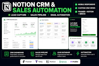 create a complete notion CRM system