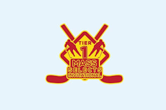 design midget hockey tournament country logo